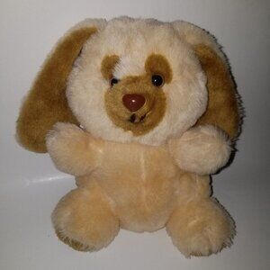 VTG America Wego Peach/Tan Brown Bunny Rabbit Plush Stuffed Animal Easter 1982